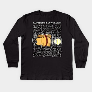 Buttered Cat Paradox Kids Long Sleeve T-Shirt